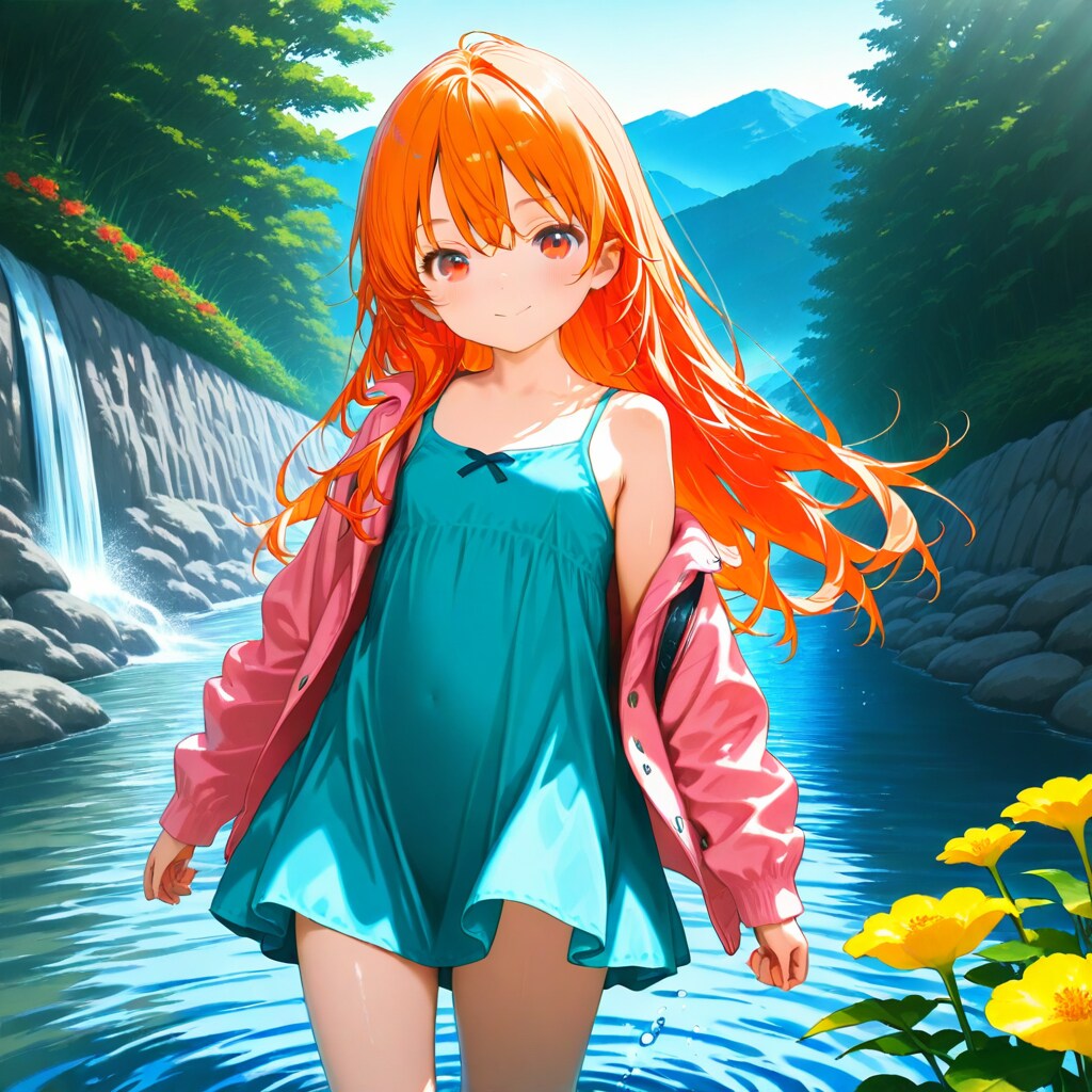 ららちゃん　夏は渓流で川遊び　dragon再生成版