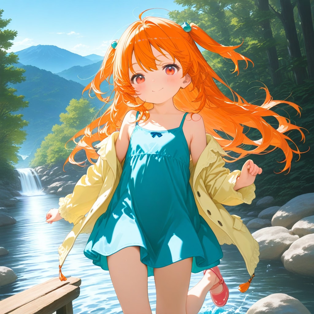 ららちゃん　夏は渓流で川遊び　dragon再生成版