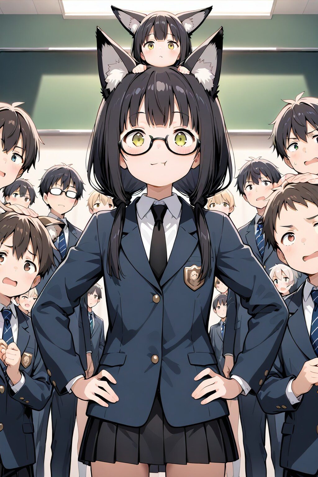 キツネ耳の眼鏡っ娘、おまけ付き