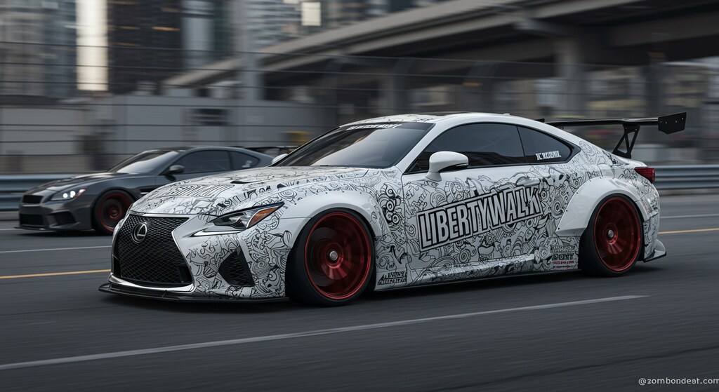 リバティーウォークLEXUSクーペのドリ車