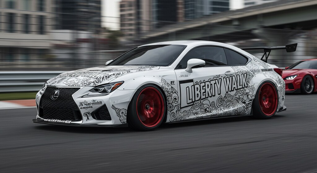 リバティーウォークLEXUSクーペのドリ車