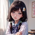 おさげ髪女子高生 6枚目