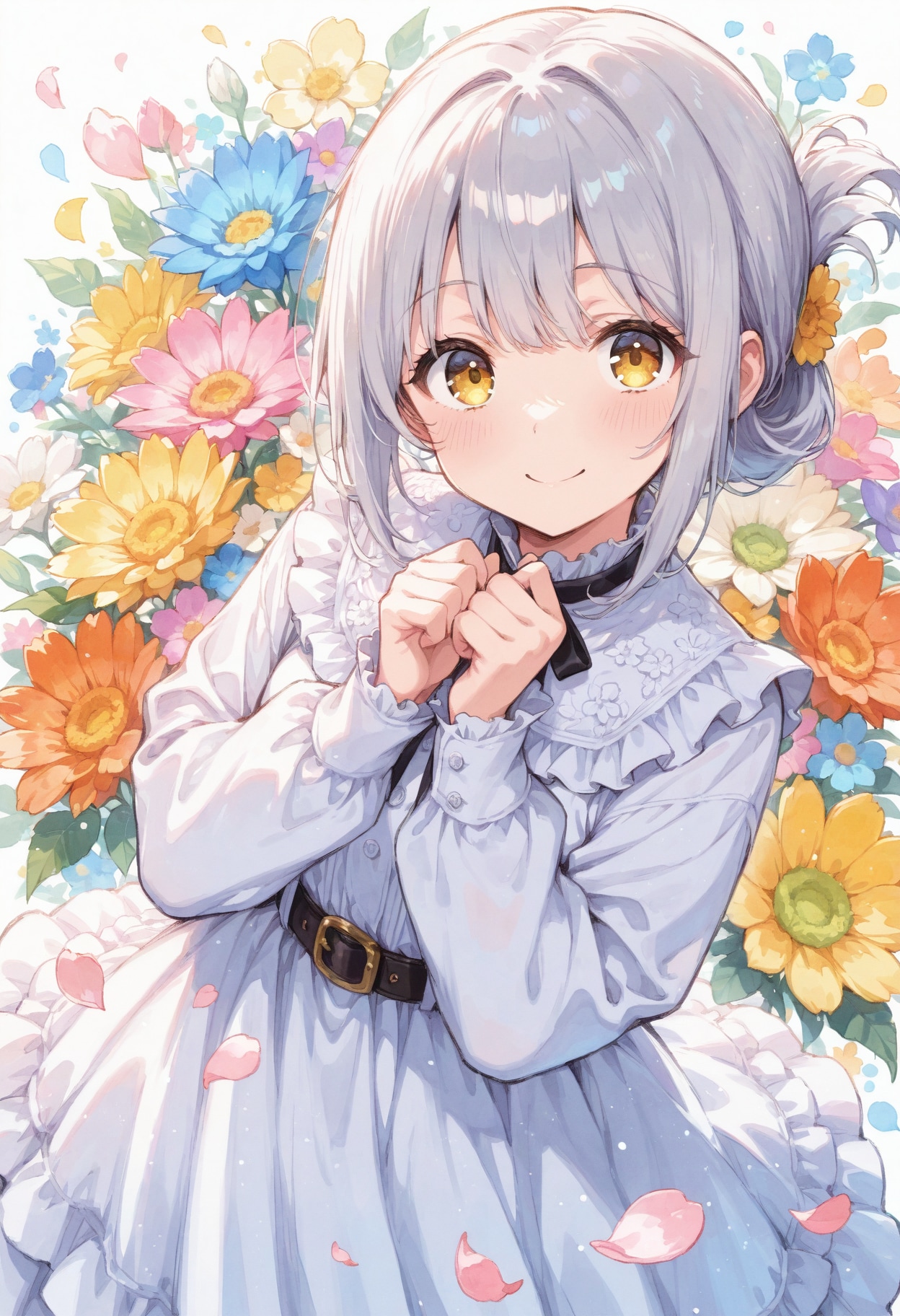 看板娘　flowers | の人気AIイラスト・グラビア