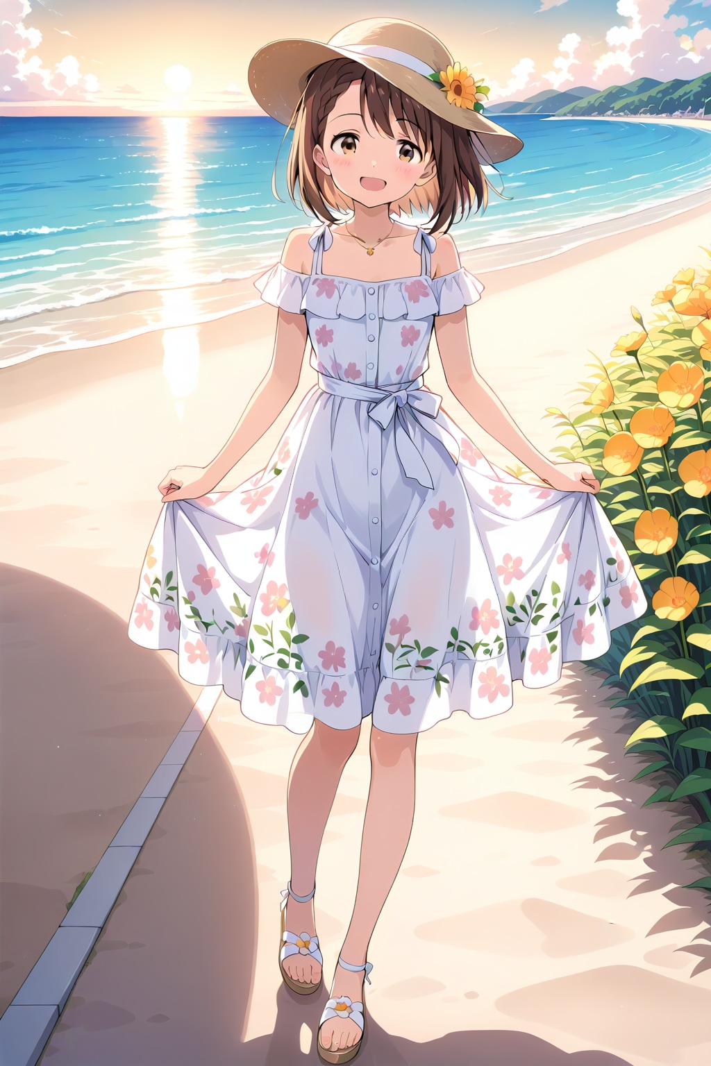 初夏の装い（海辺）
