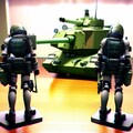 机の上の戦車とメカ兵士 2枚目