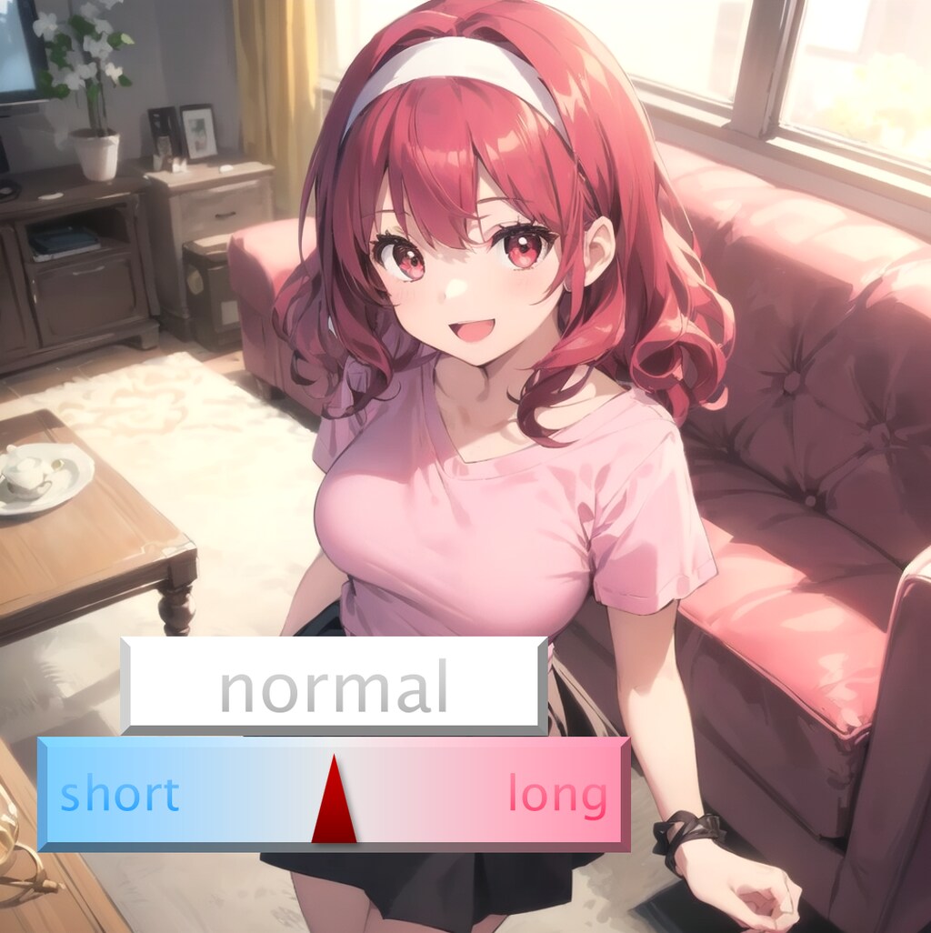 髪の長さ変えてみた