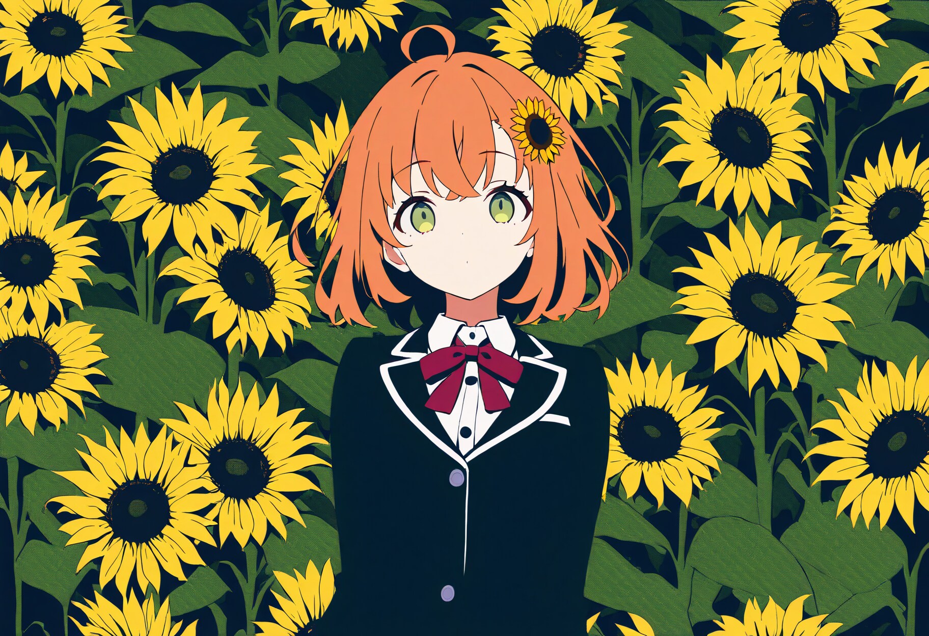 ひまわり畑 - 本間ひまわり / にじさんじ | の人気AIイラスト・グラビア