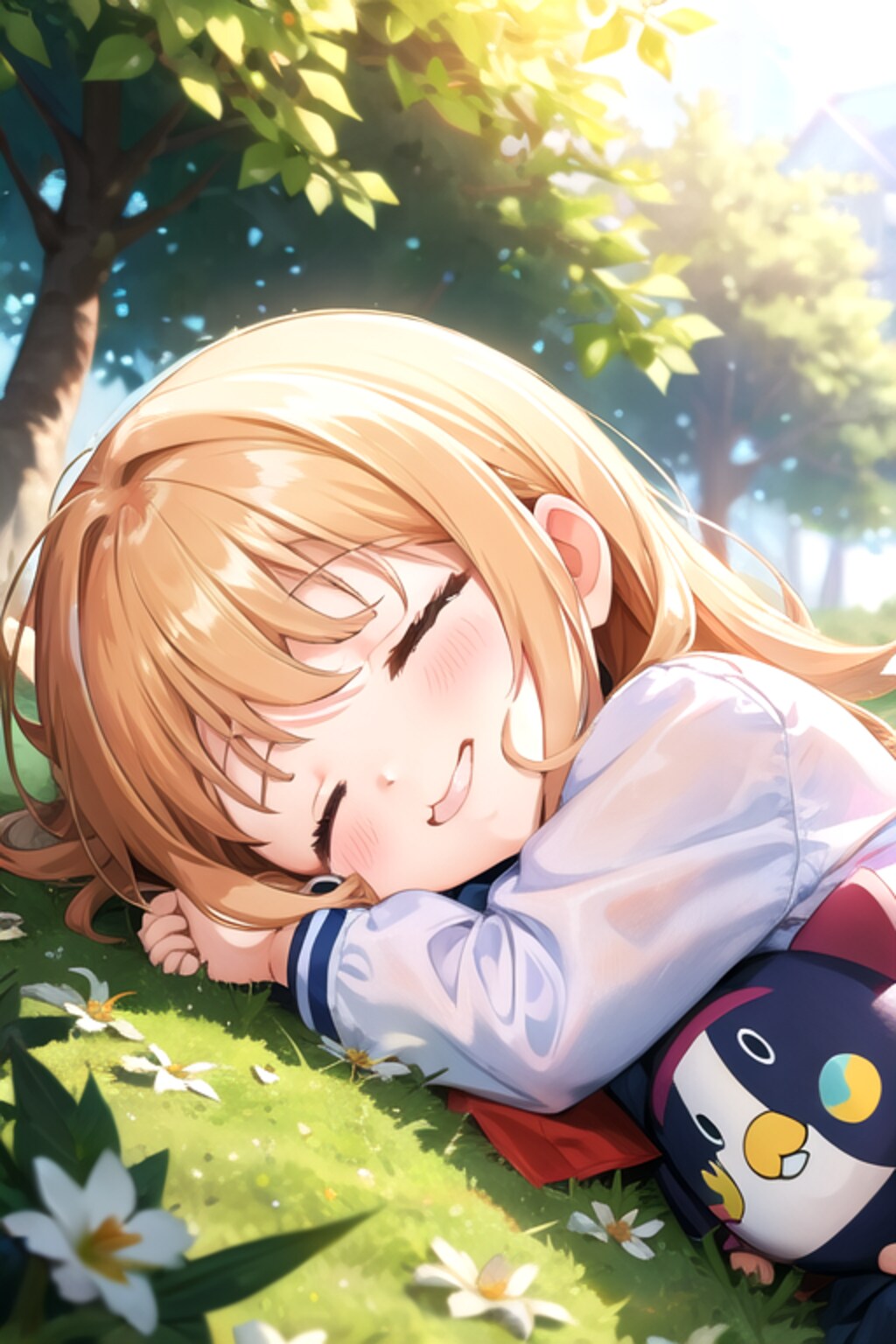 春の陽気で・・お昼寝