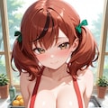 裸エプロンしてくれる寧ちゃん 2枚目