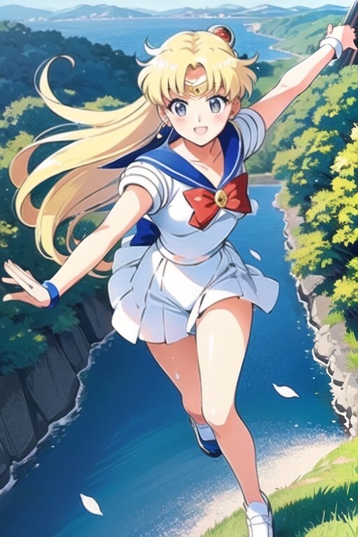 綺麗な風景の美少女戦士セーラームーン | の人気AIイラスト・グラビア