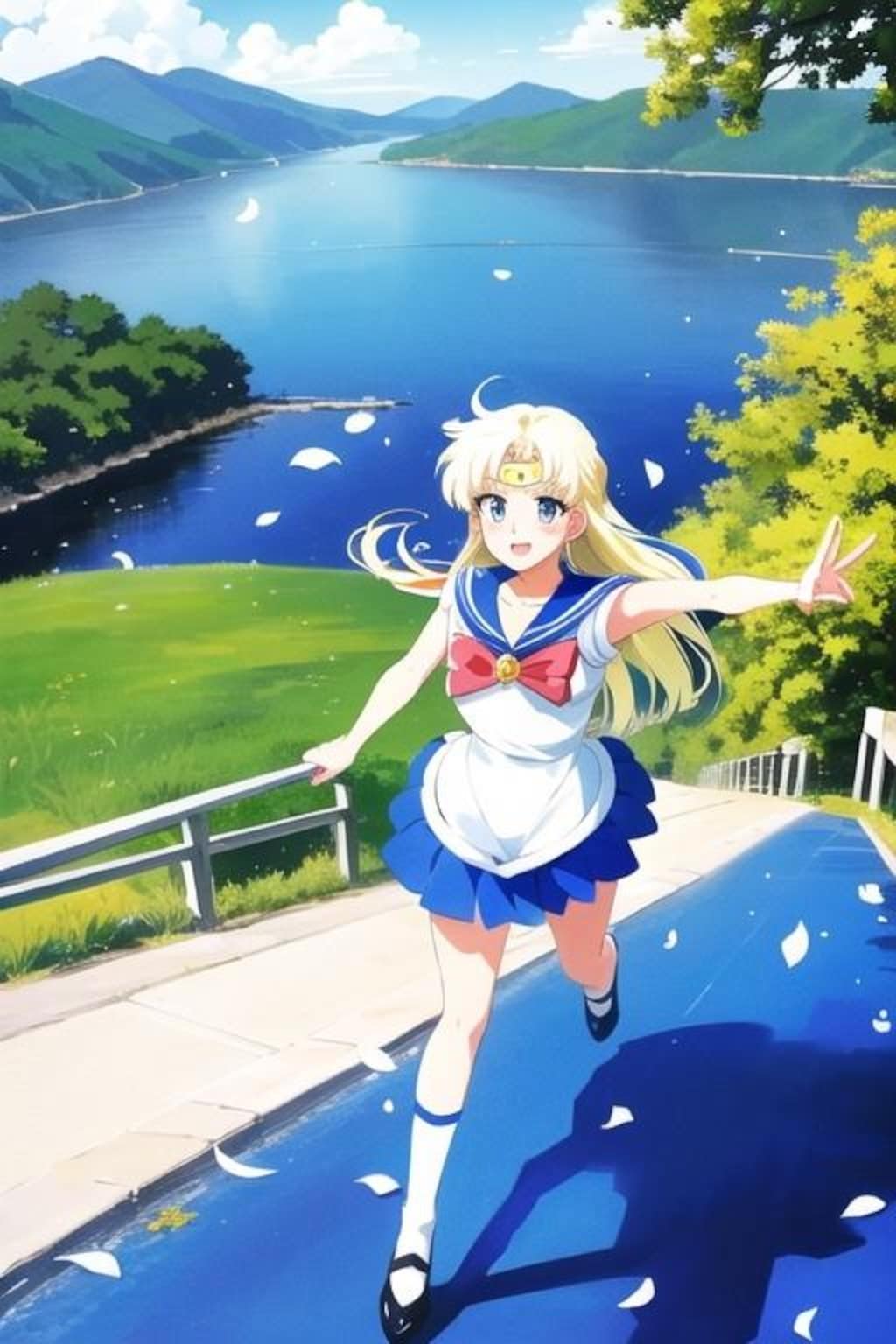 綺麗な風景の美少女戦士セーラームーン