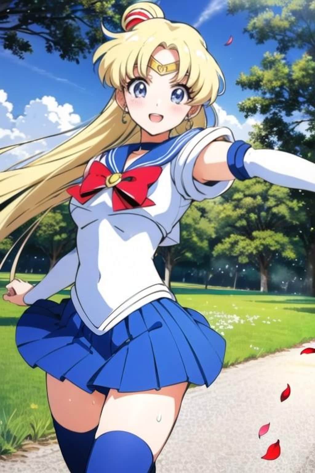 綺麗な風景の美少女戦士セーラームーン