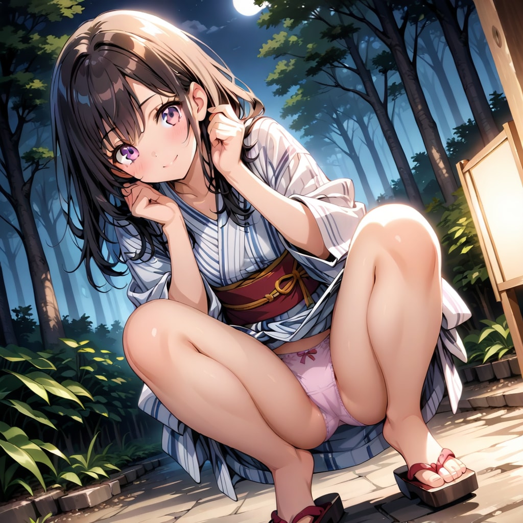 浴衣の下は…