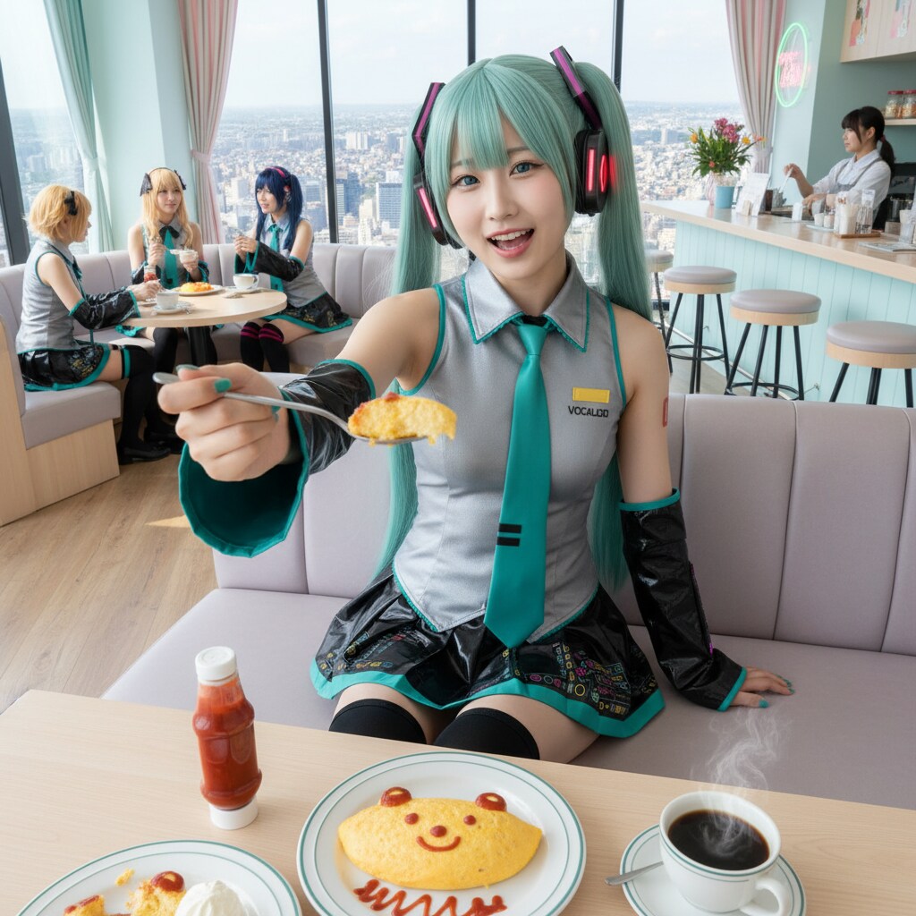 みどツイさん。眺めの良い喫茶店