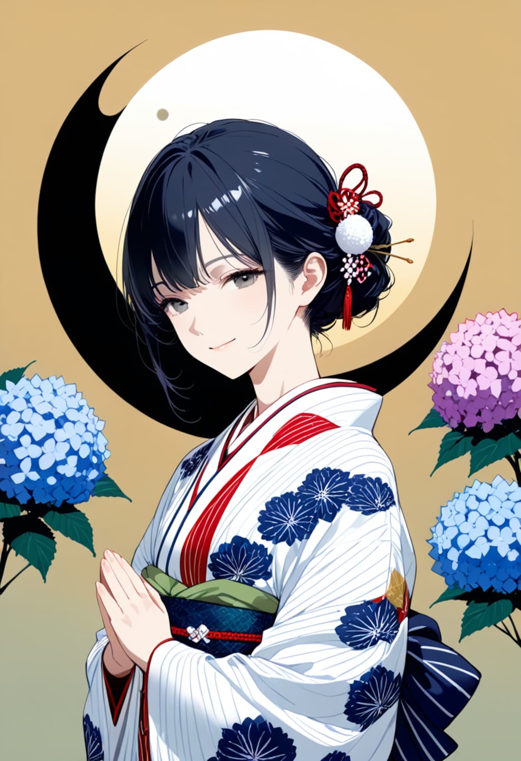 【Today's illustration】kimono①「simple」