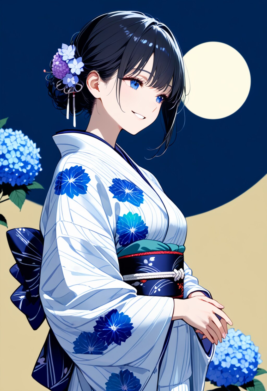 【Today's illustration】kimono①「simple」