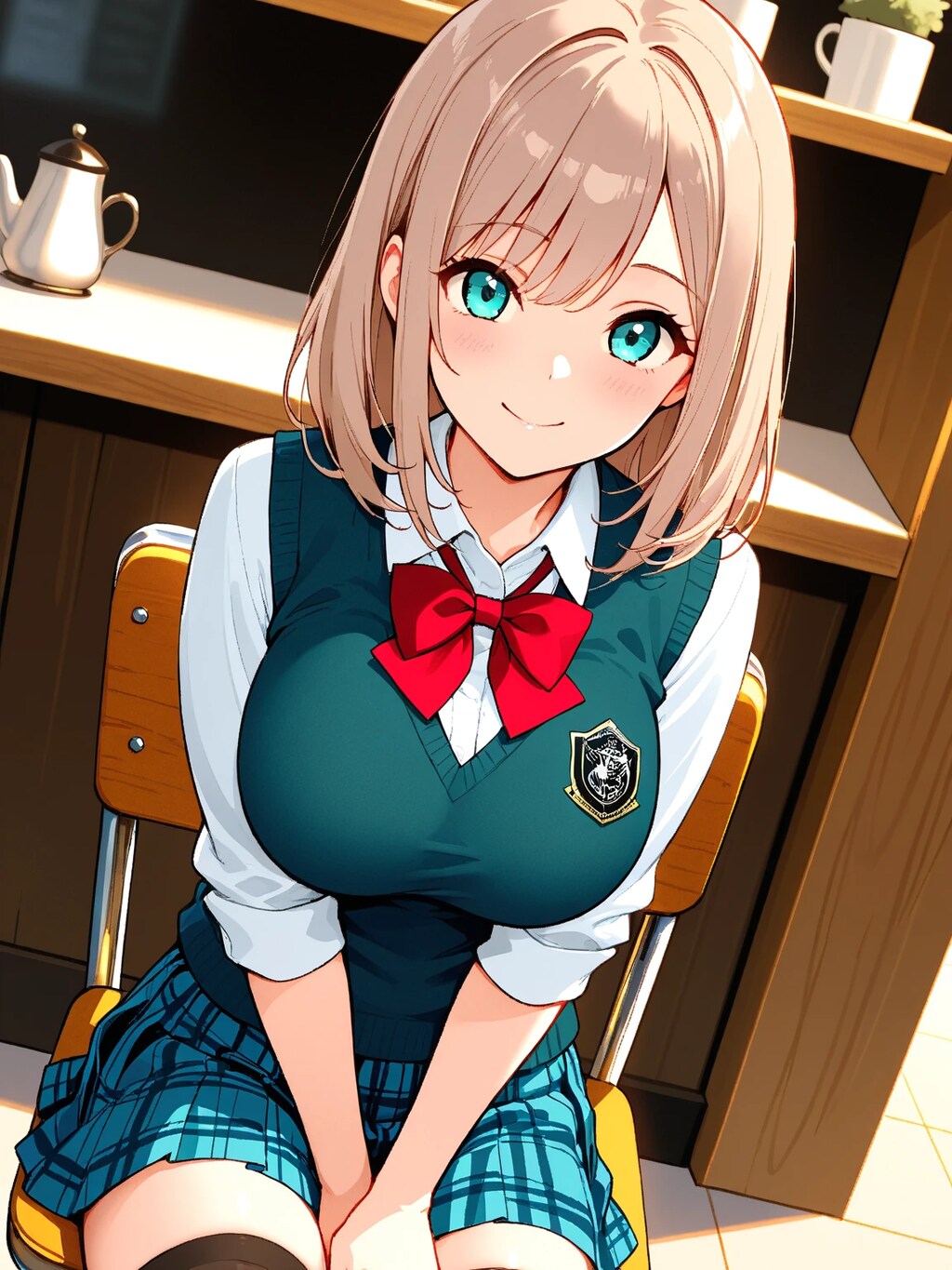 カフェにて