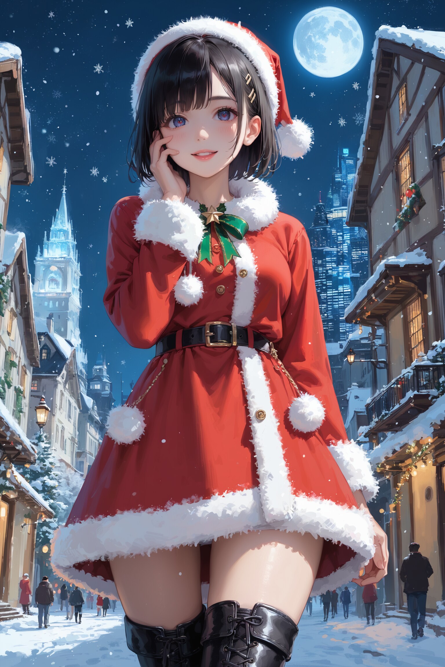 ミニスカサンタ | の人気AIイラスト・グラビア