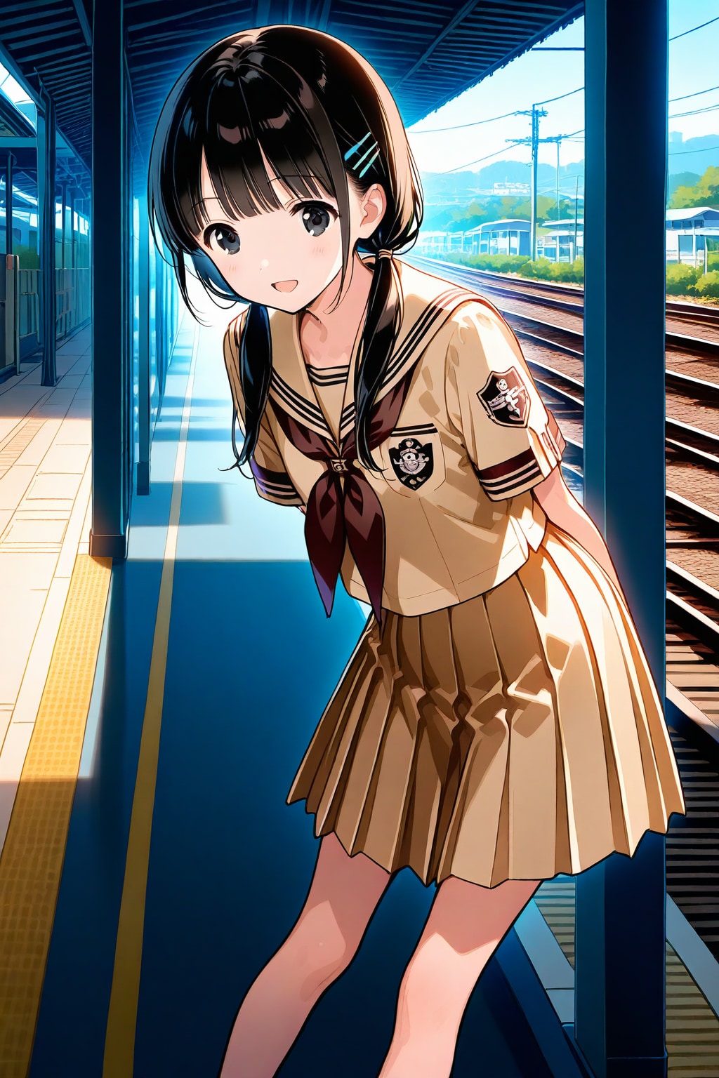 駅の次女ちゃん🌕✨