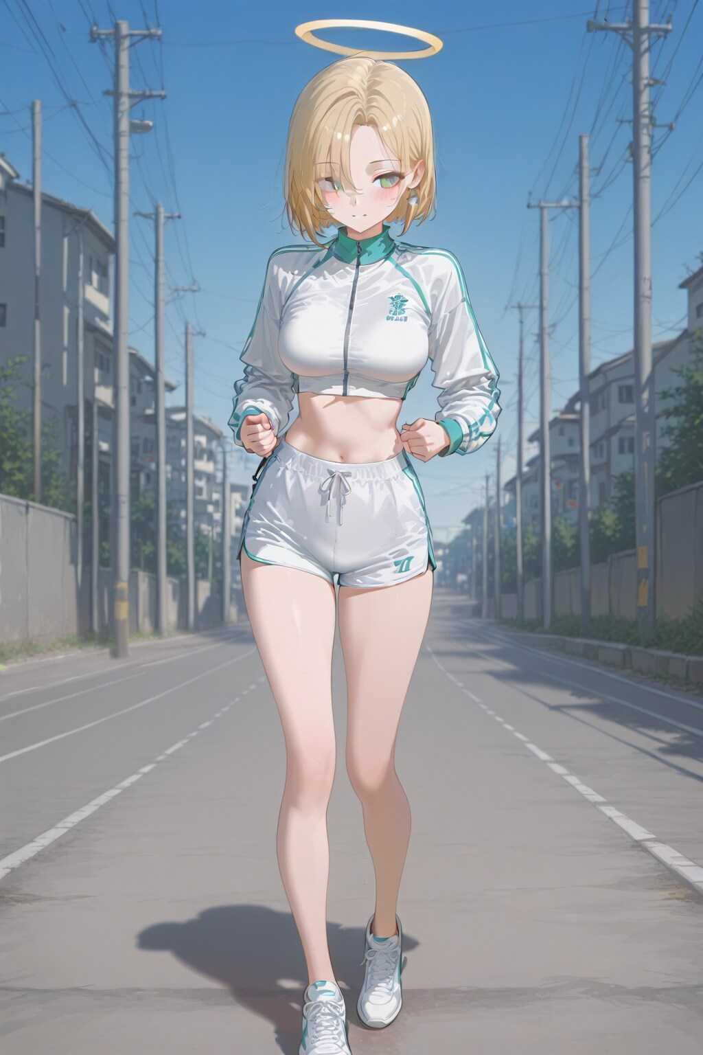 ジョギングする天使