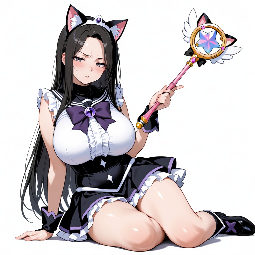 嫌がる君が猫耳魔法少女に