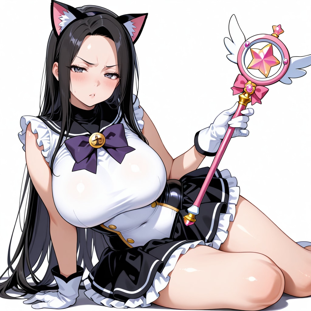 嫌がる君が猫耳魔法少女に