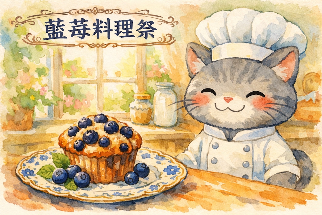 ネコノ企画『藍苺料理祭』【ニャンノ世界】