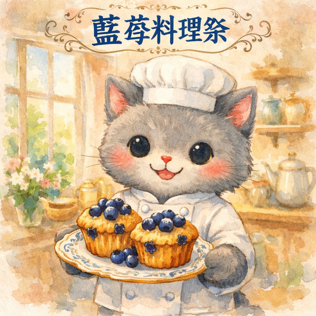 ネコノ企画『藍苺料理祭』【ニャンノ世界】