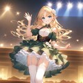 #WAVE の ファッションモデル-緑ドレス Ver. 2枚目