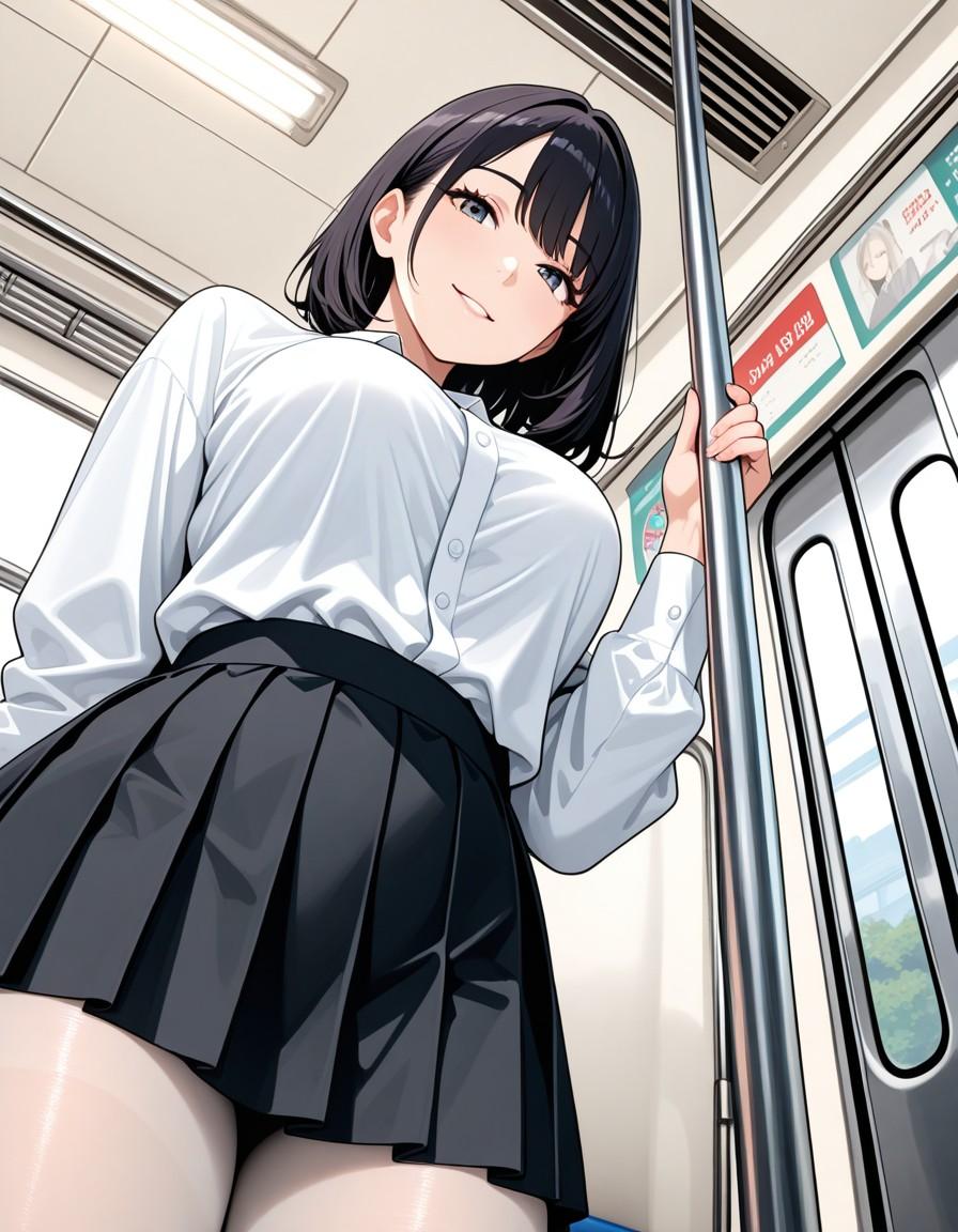 下からグイッと | の人気AIイラスト・グラビア