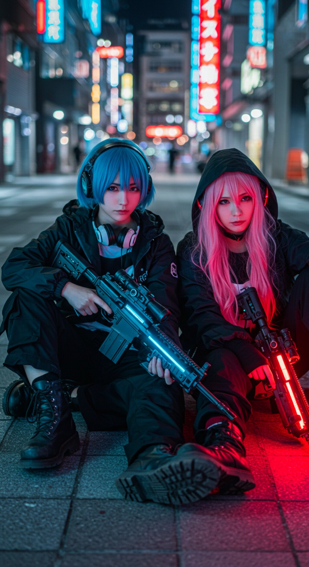 青＆ピンク ゲームの中へ