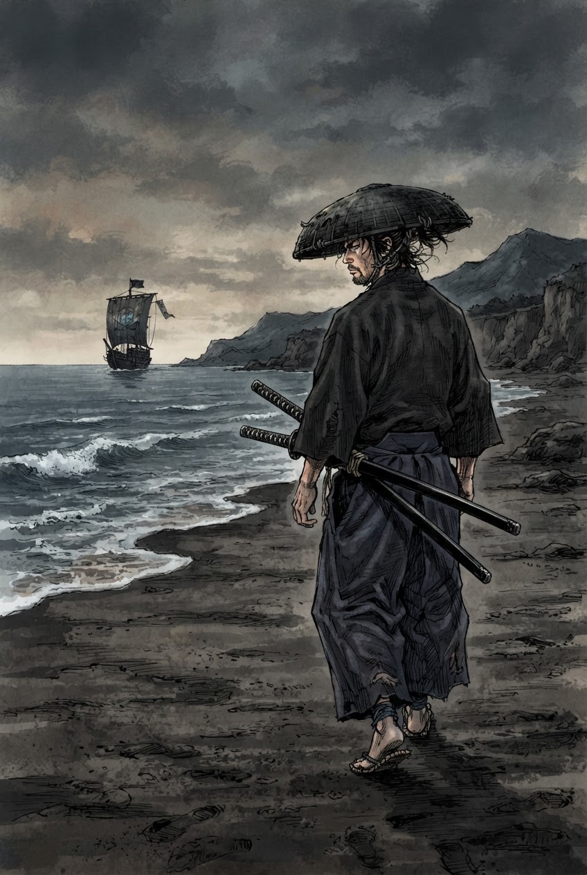 海賊船☠️に遭遇した武士 | の人気AIイラスト・グラビア