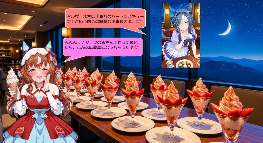 ウマ娘・スティル、顧客にソフトクリームを与えて喜ばせる