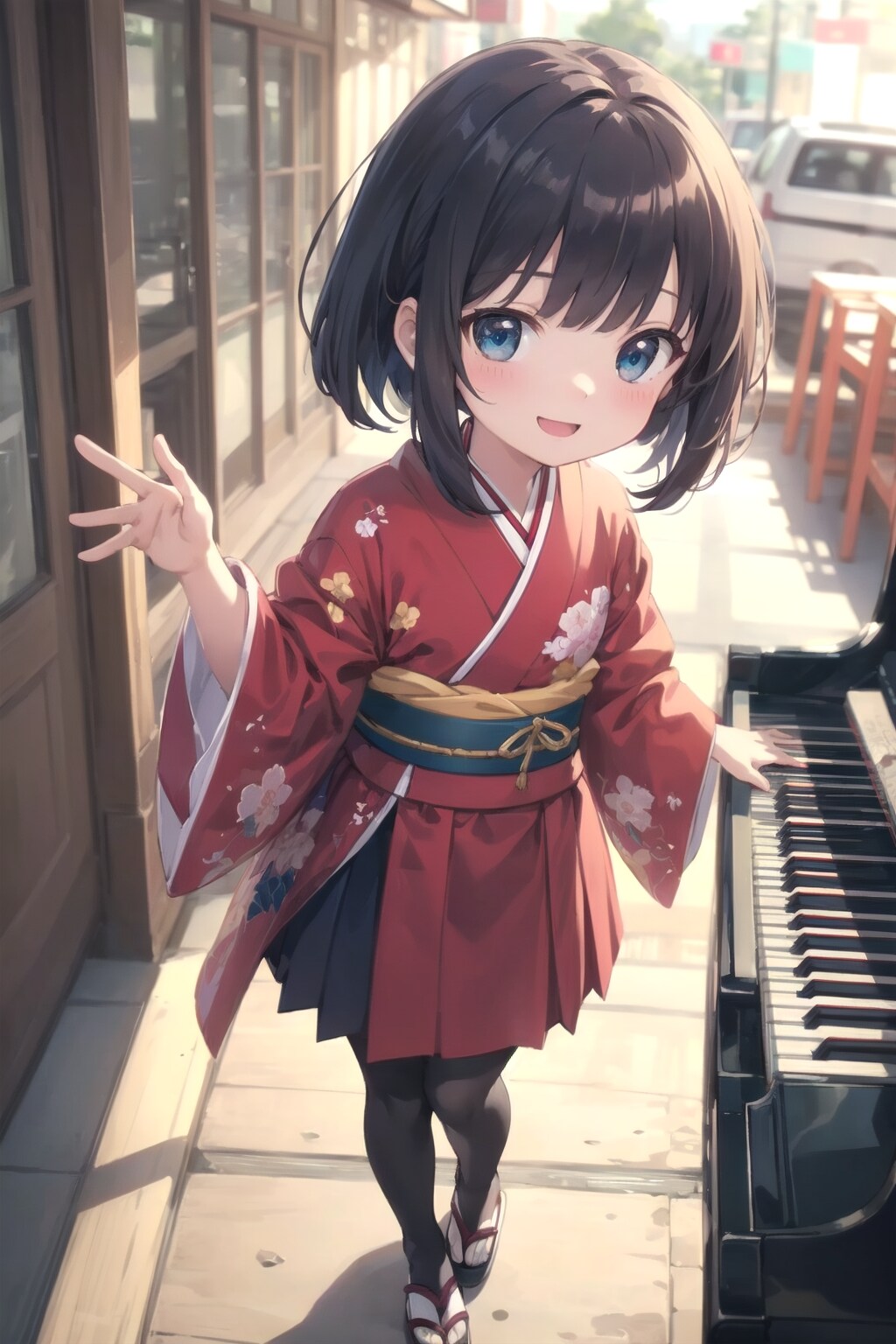 ストリートピアノ。