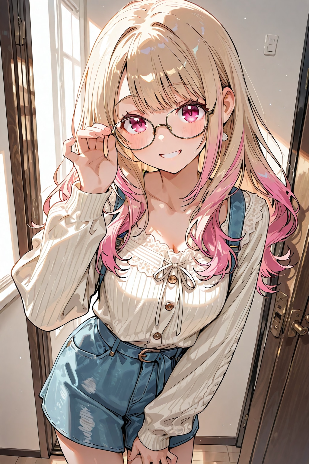 メガネ美少女