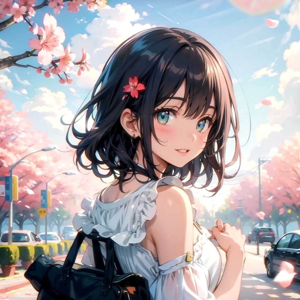 青と桜 | の人気AIイラスト・グラビア