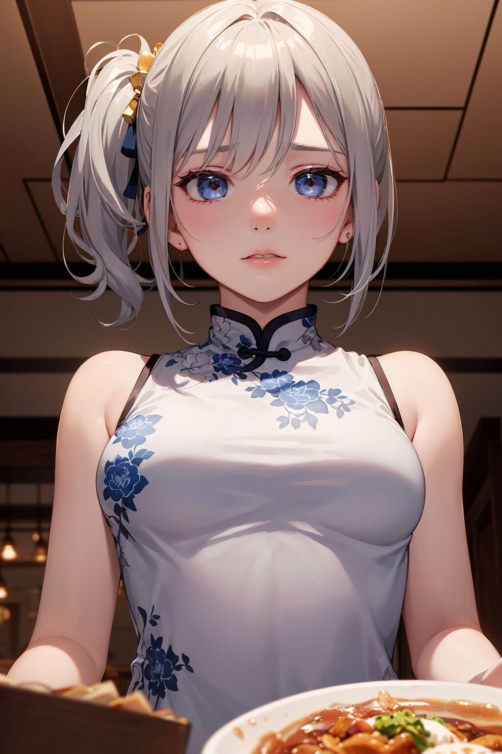こちら麻婆豆腐でございますアル多分