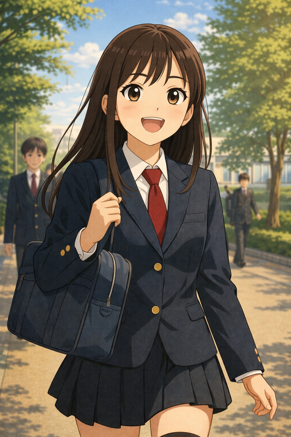 元気に登校 | の人気AIイラスト・グラビア