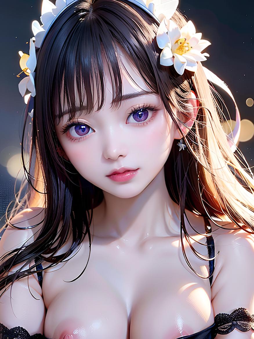 花飾りの少女