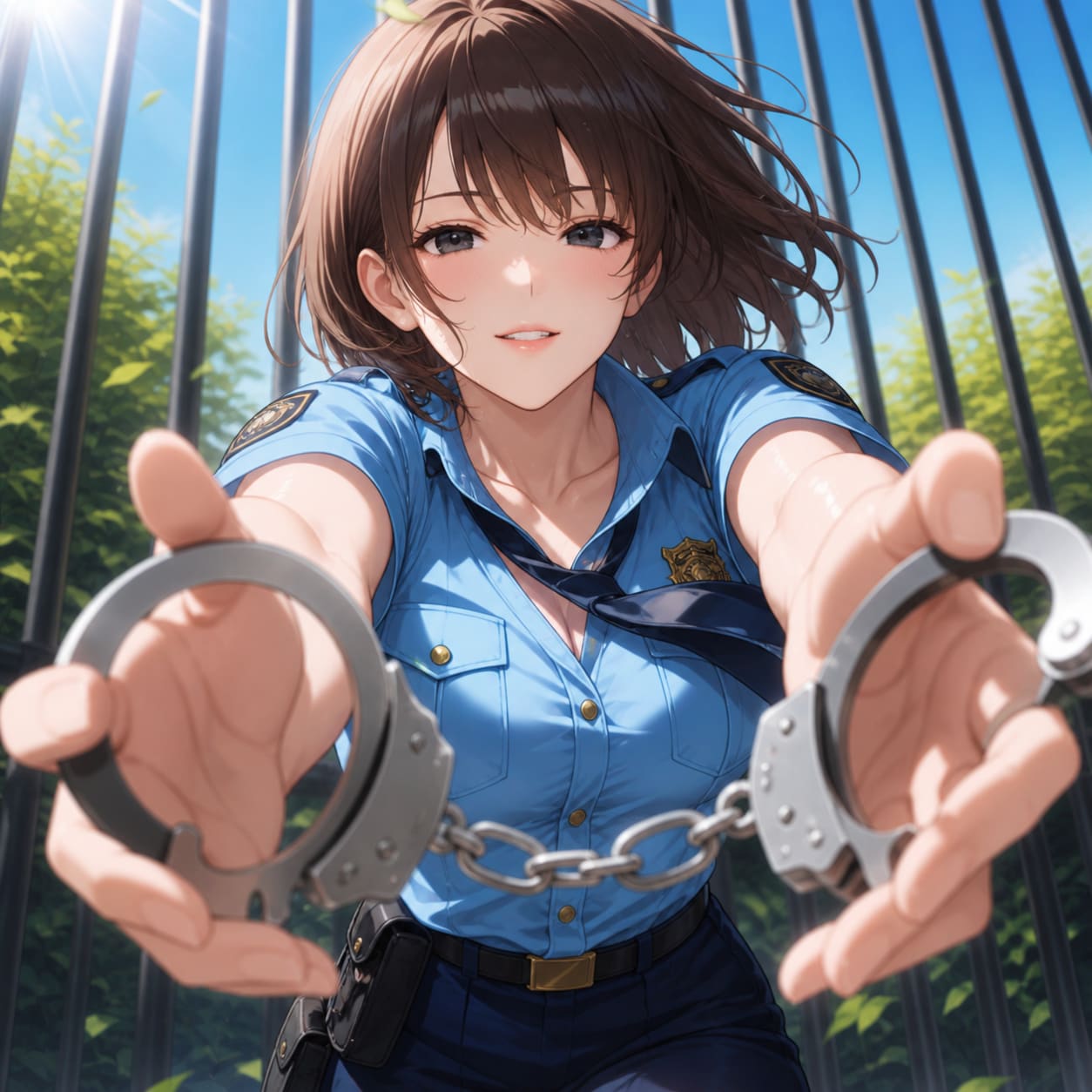 はいっ 手ぇ出して♡　捕まえたがりのお姉さん | の人気AIイラスト・グラビア