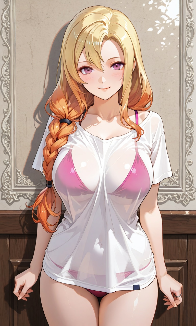 透け透けシャツのルイーズさん