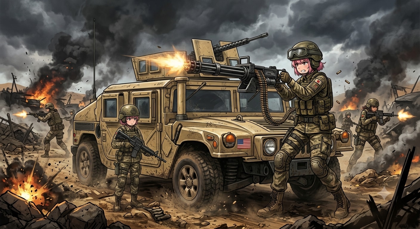 ガトリングマシンガンと