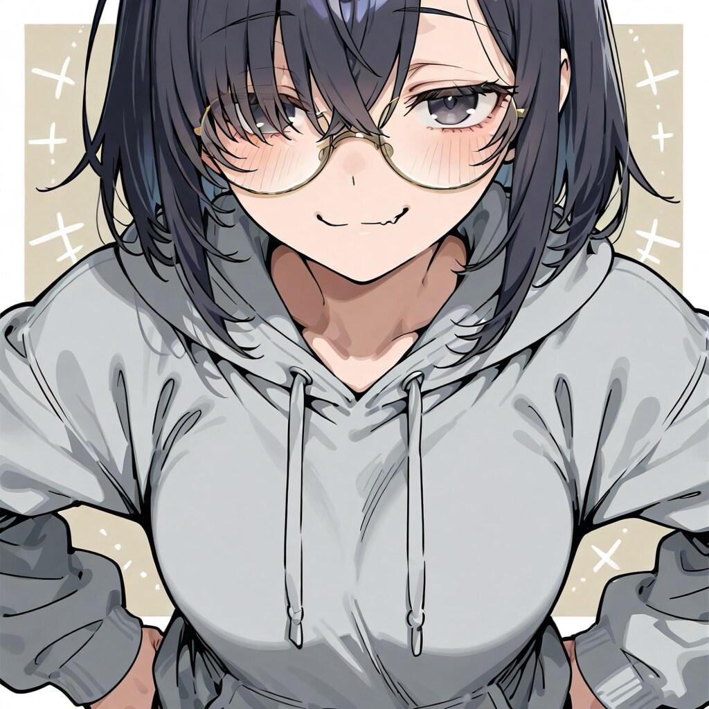 ドヤ顔メカクレちゃん