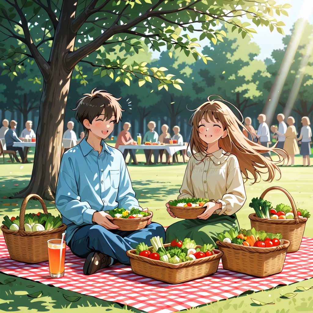 野菜パーティ | の人気AIイラスト・グラビア