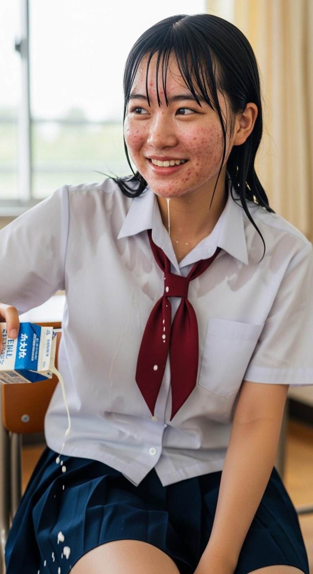 こぼしちゃった♡