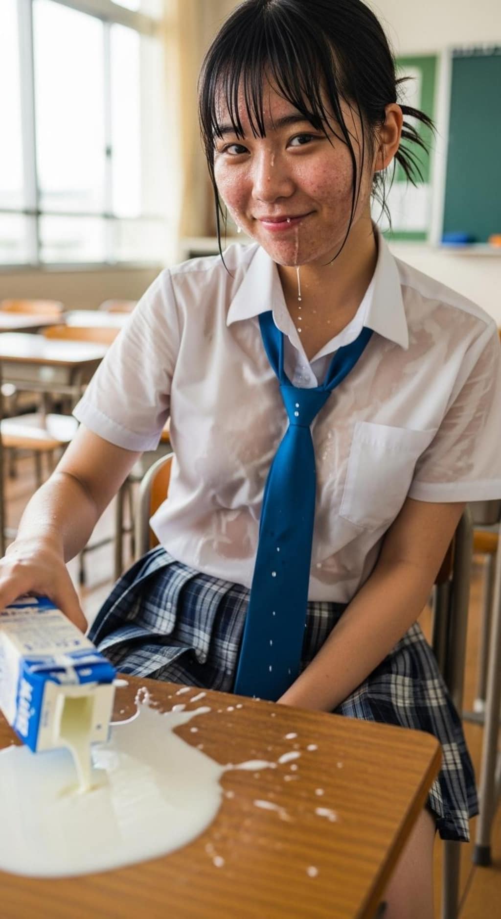 こぼしちゃった♡