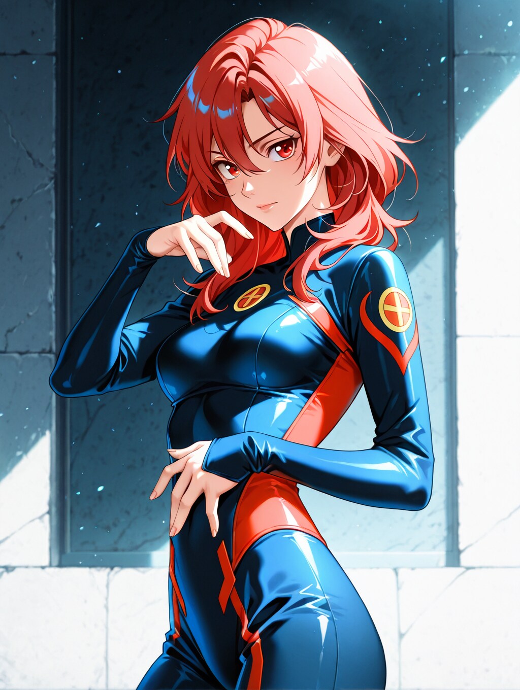 タイトスーツを着た美女