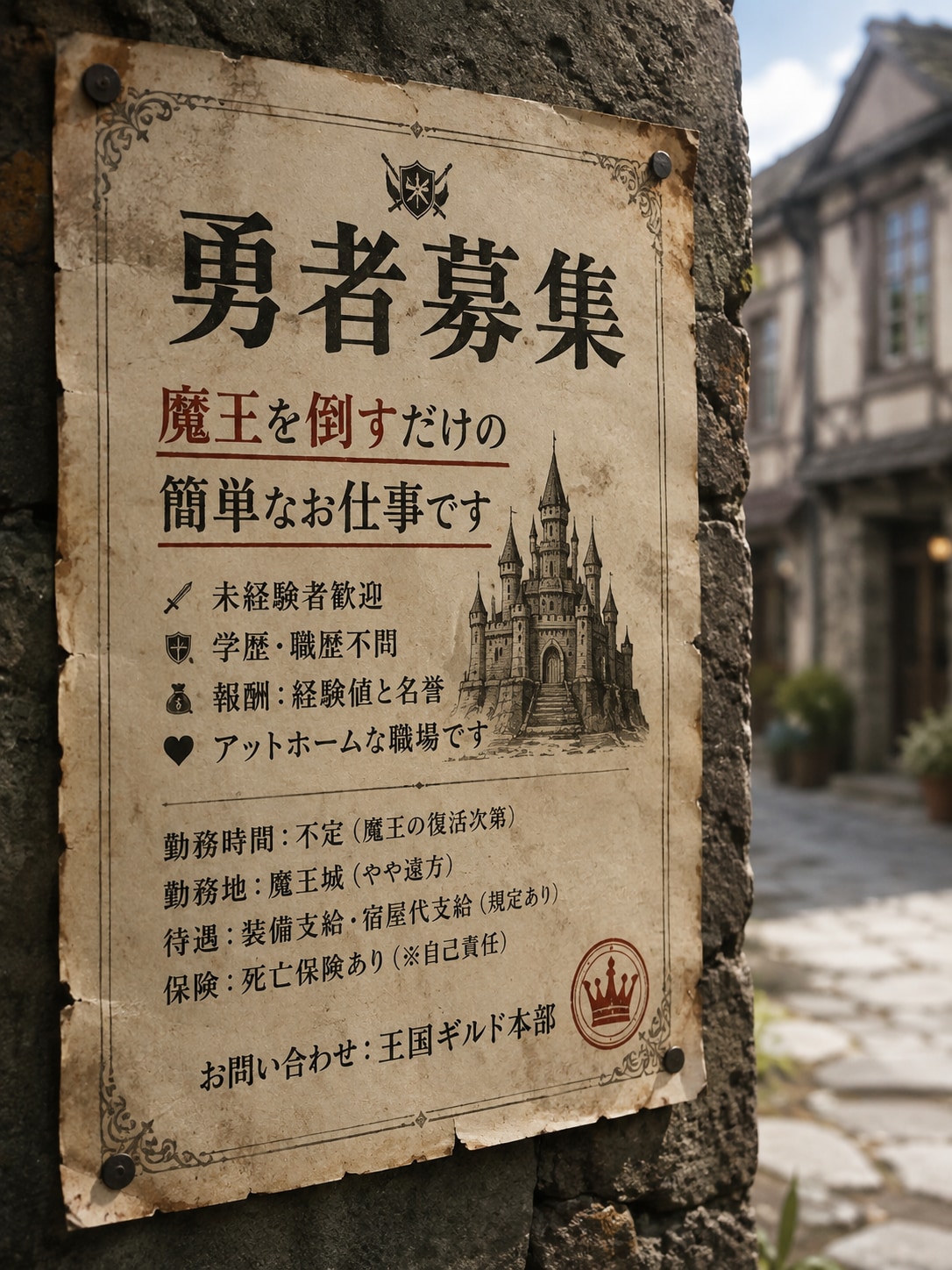 魔王を倒すだけの簡単なお仕事です