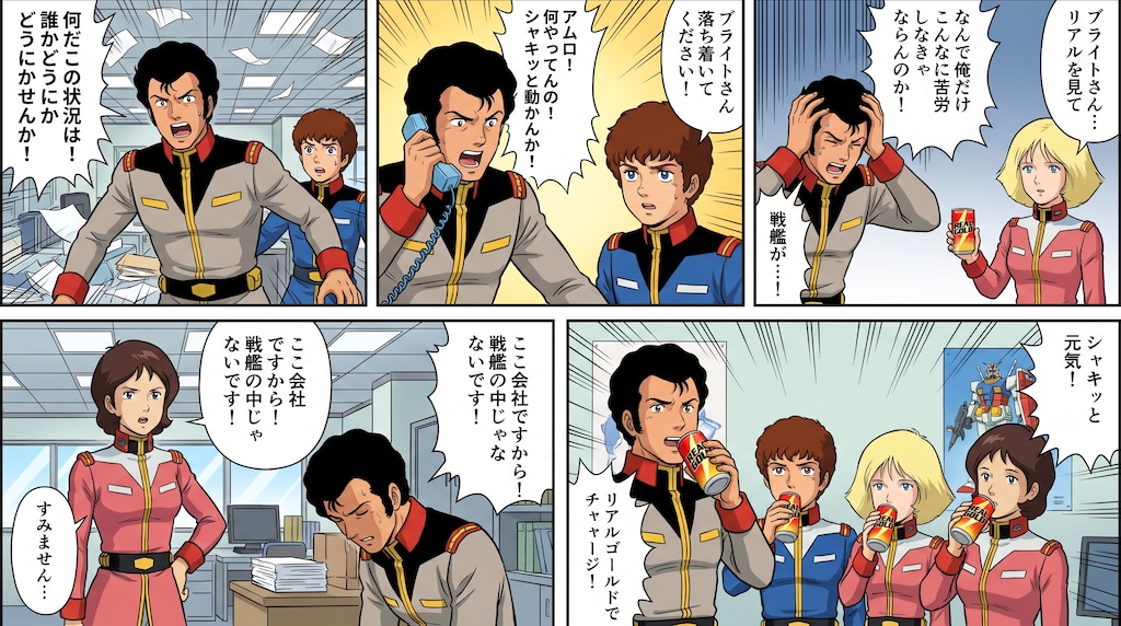 リアルゴールド×機動戦士ガンダム。