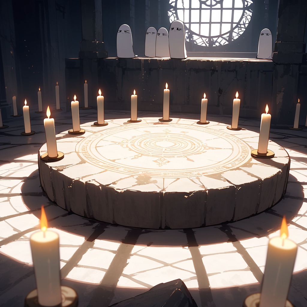 それはメジェドかニョロニョロか